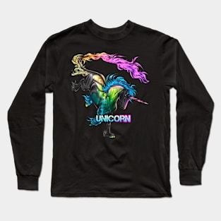 Magical unicorn color Long Sleeve T-Shirt